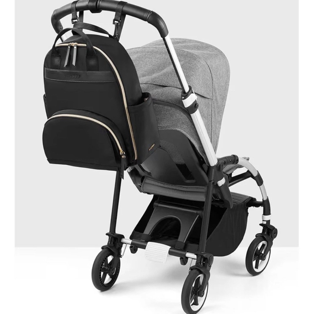 Skip Hop Black and Gold Diaper Bag Backpack - Picture 7 of 12